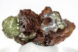 Gemmy Adamite Crystals on Matrix - Ojuela Mine, Mexico #211984-1